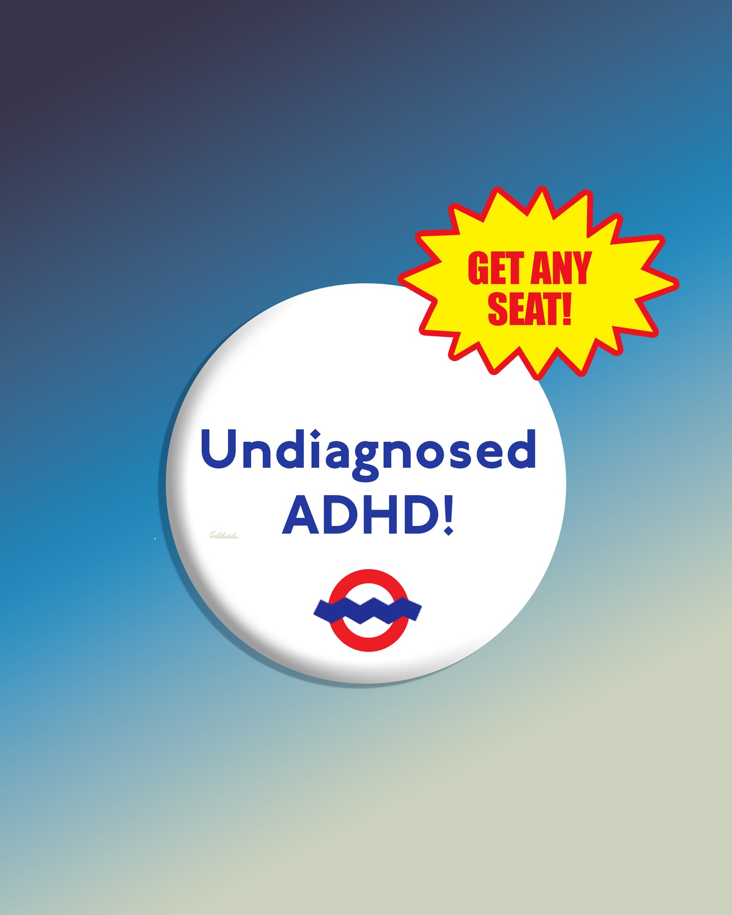 Undiagnosed ADHD Travel Pin