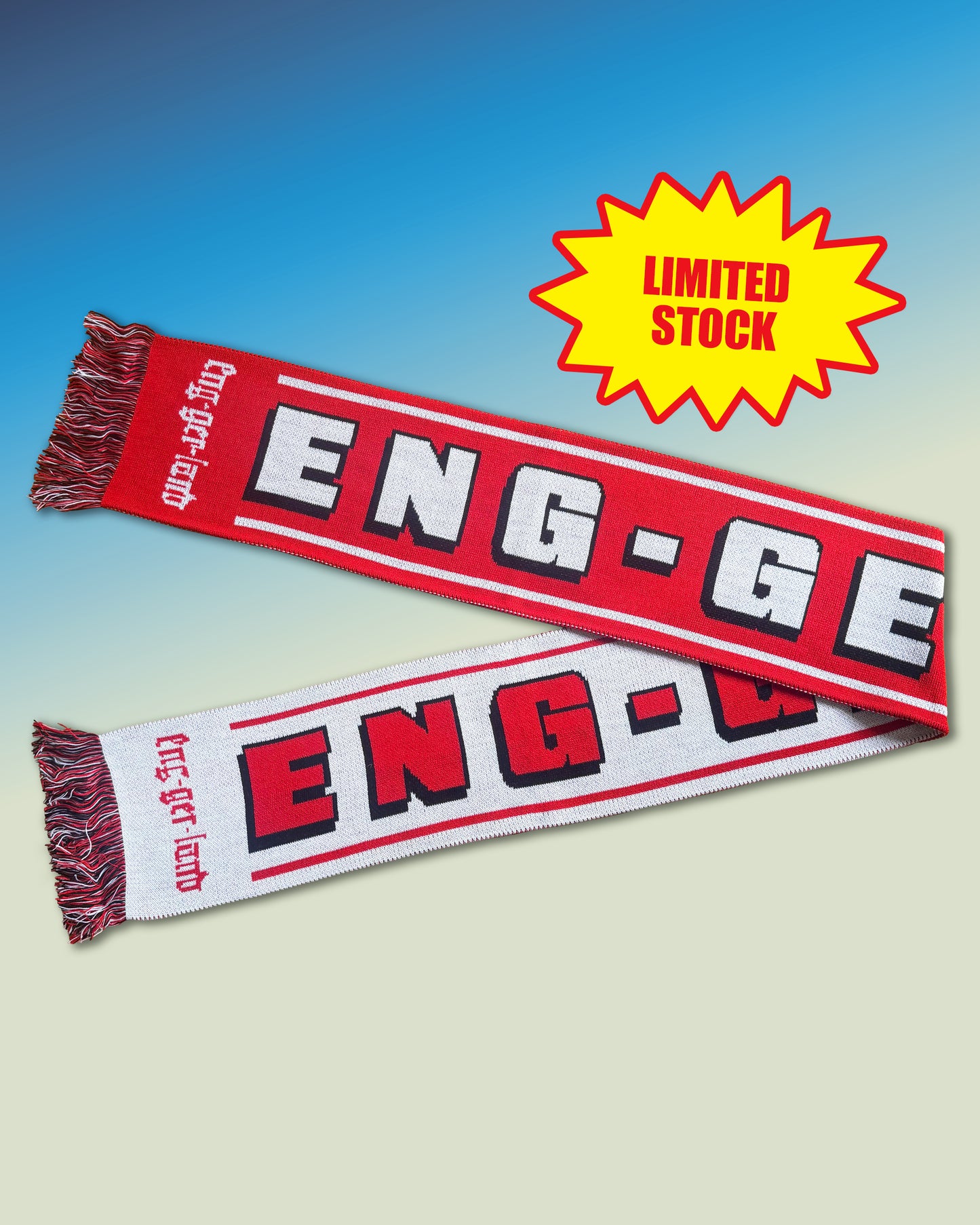 Eng-ger-land Two Tone Scarf